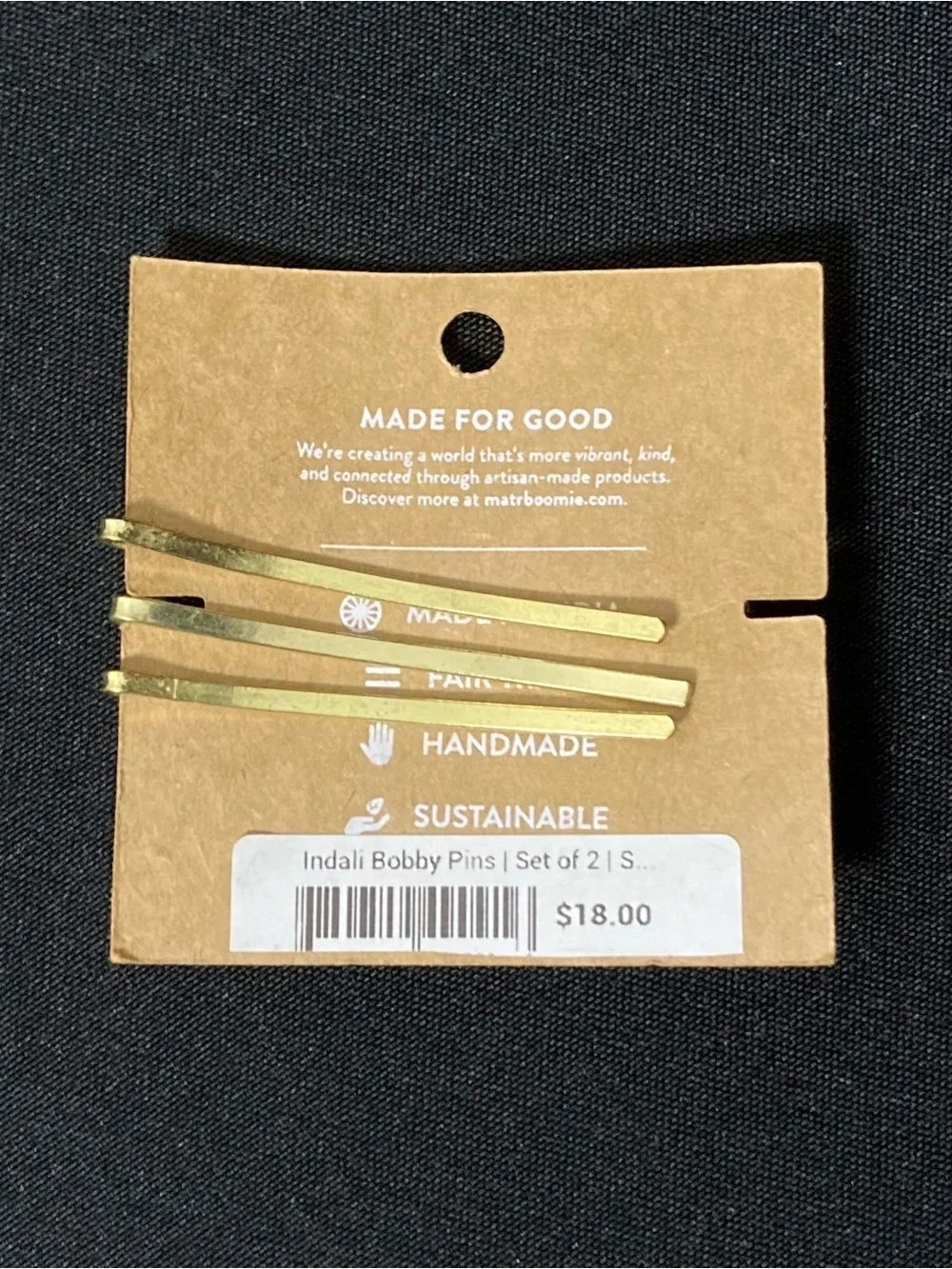 ⭐️ Matr Boomie Sodalite Crystals Indali Bobbie Pins Set Of 3